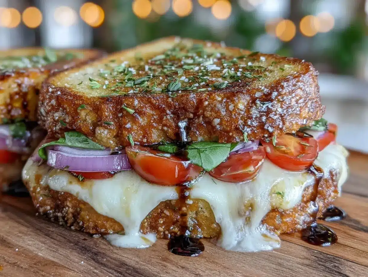 Savory Grilled Balsamic Vinaigrette Sandwich Melt Easy Healthy Dinner Recipe 4 savory grilled balsamic vinaigrette sandwich melt preparation steps