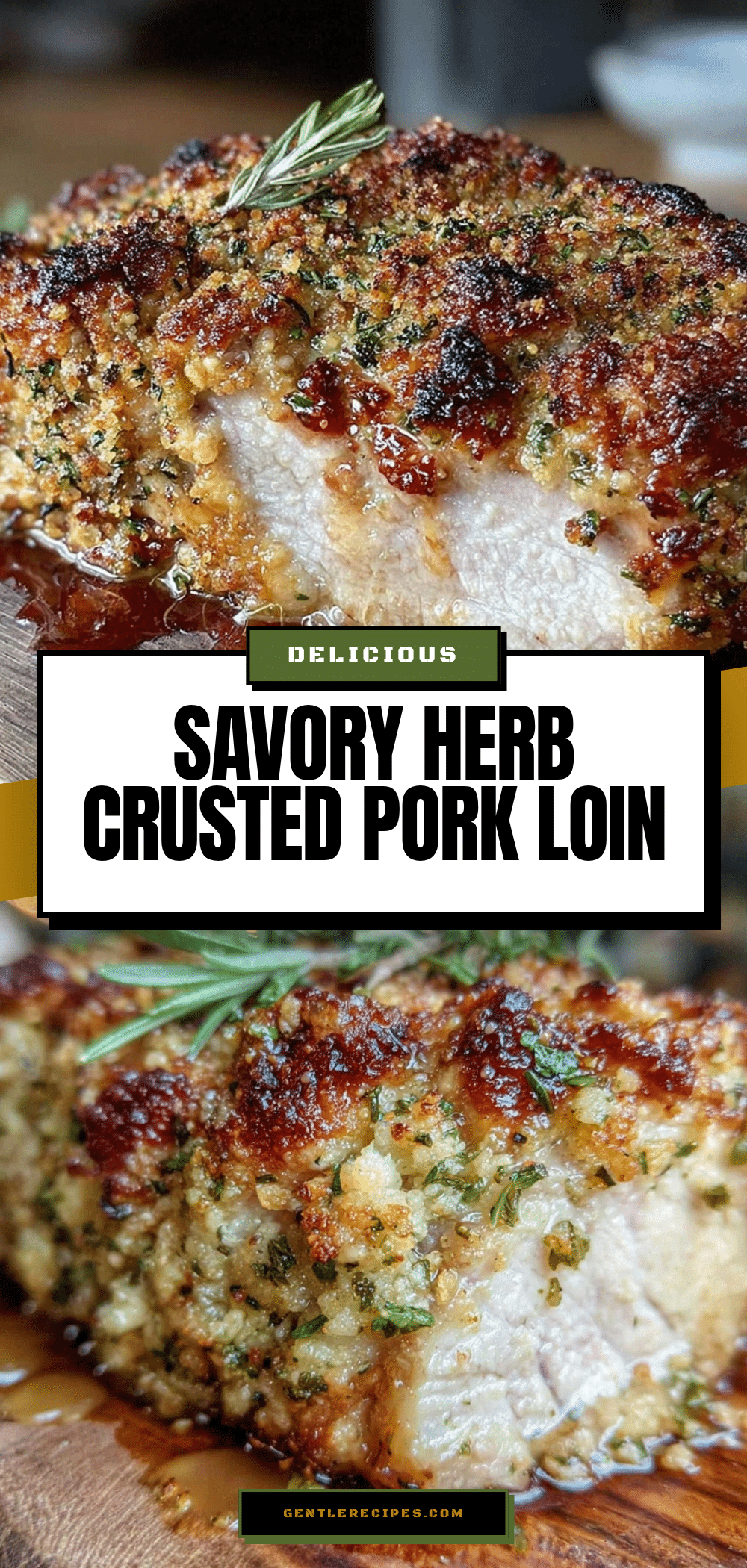 Savory Herb Crusted Pork Loin Roast Recipe Easy Perfect Dinner Idea 5 savory herb crusted pork loin roast recipe