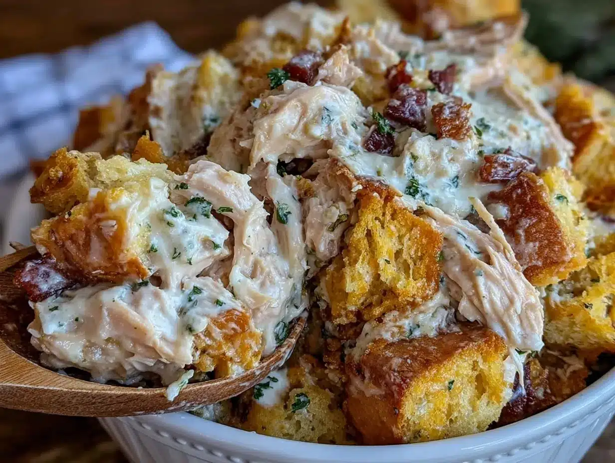 Easy Slow Cooker Chicken and Stuffing Recipe for Cozy Weeknight Dinners 4 slow cooker chicken and stuffing preparation steps