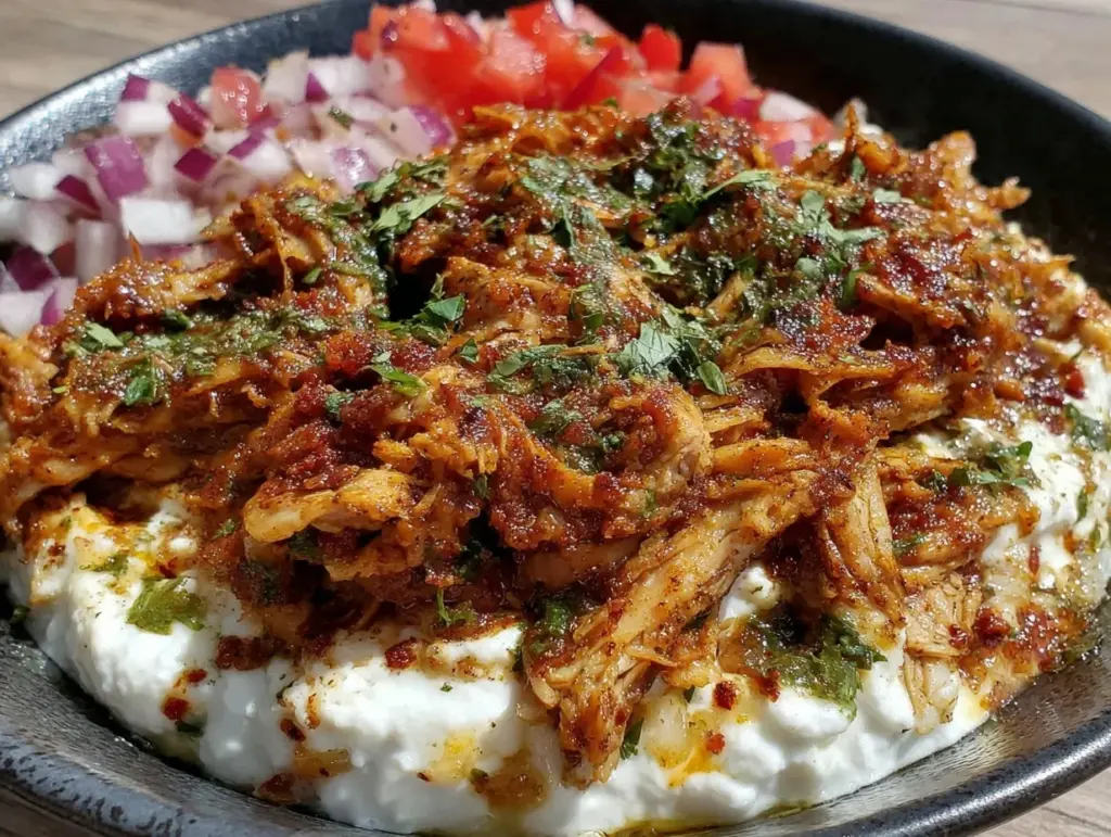 slow cooker chicken shawarma - featured image