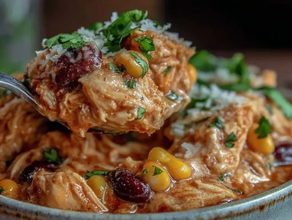 slow cooker fiesta chicken - featured image