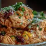 slow cooker fiesta chicken - featured image