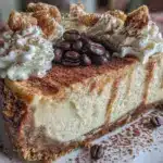 tiramisu cold brew coffee cheesecake - featured image