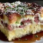 ultimate monte cristo breakfast casserole - featured image