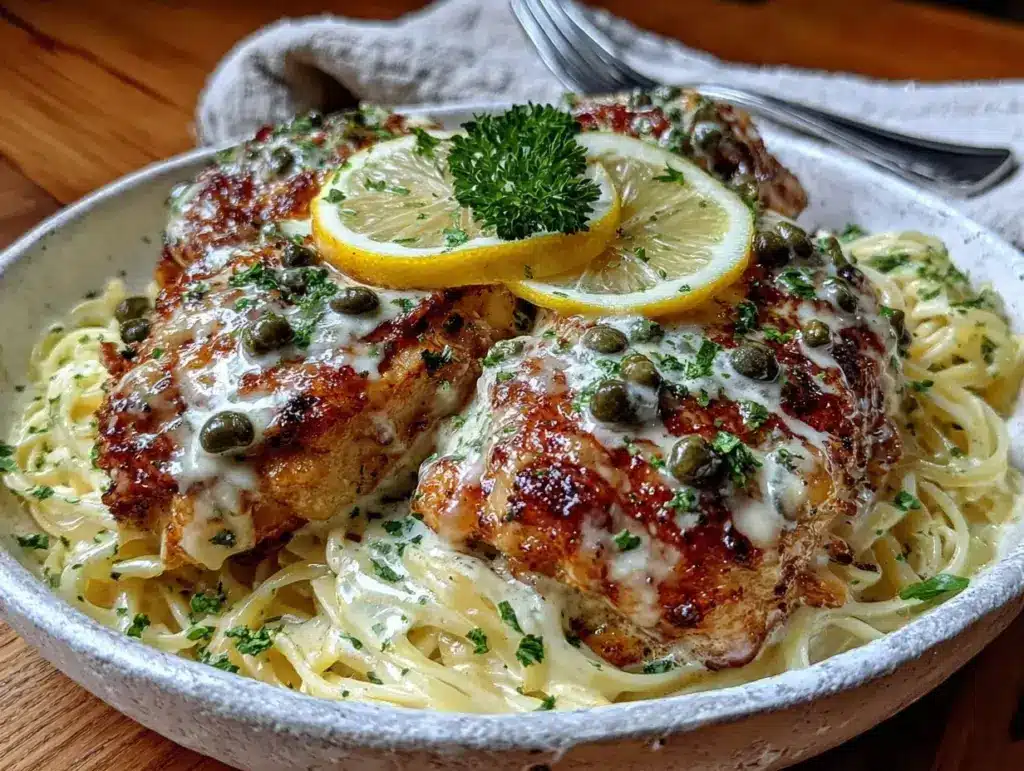 white wine lemon caper sauce - featured image