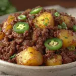 aloo keema ground meat with potatoes - featured image