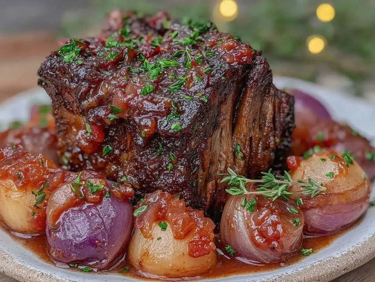 Apple Cider Braised Pork Shoulder Recipe Easy Tender Juicy Dinner Favorite 4 apple cider braised pork shoulder preparation steps