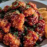 asian crockpot orange chicken - featured image