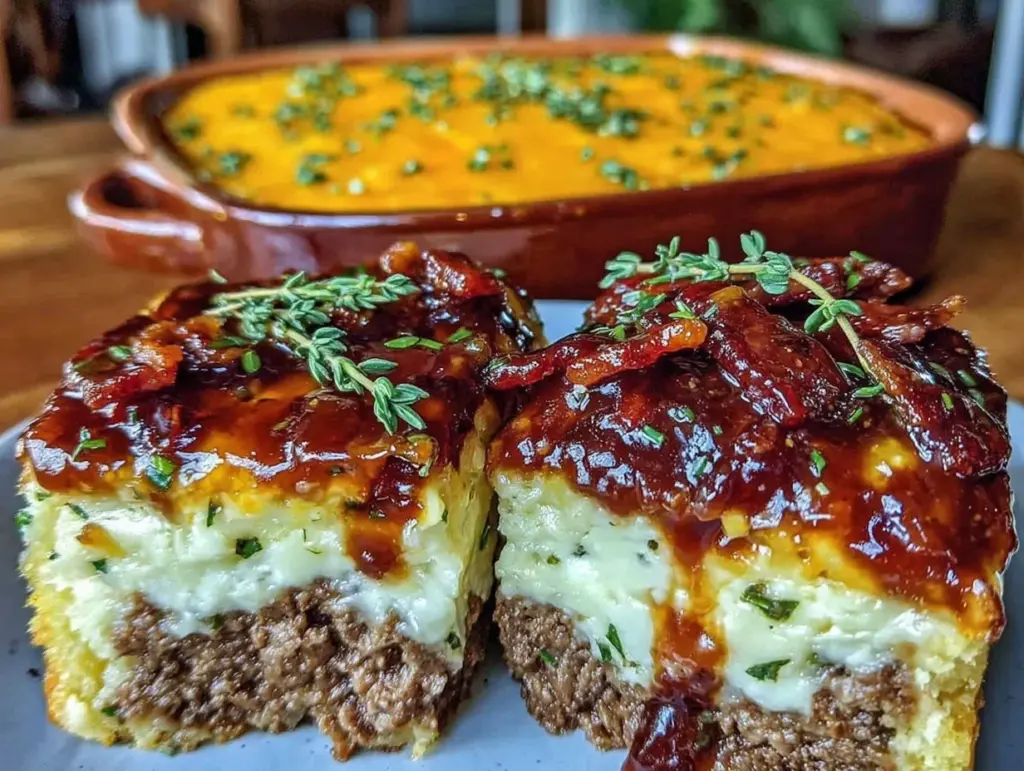 bacon cheeseburger casserole - featured image