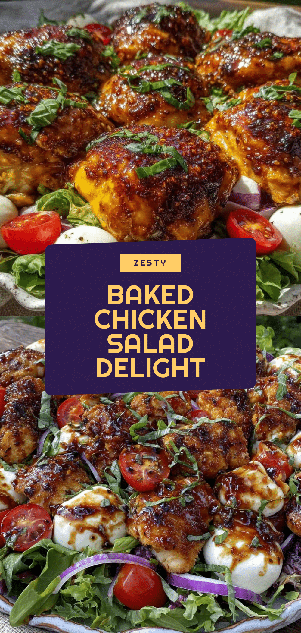 Baked Marinated Chicken Salad with Mozzarella Easy Fresh Meal Recipe 5 baked marinated chicken salad with mozzarella recipe