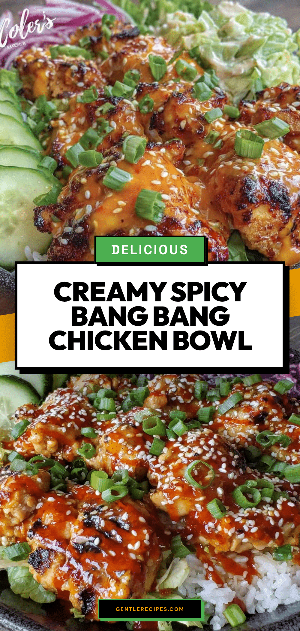 Bang Bang Chicken Bowl Recipe Easy Healthy Creamy Dinner Idea 5 Bang Bang Chicken Bowl recipe