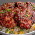 BBQ chicken and rice recipe - featured image