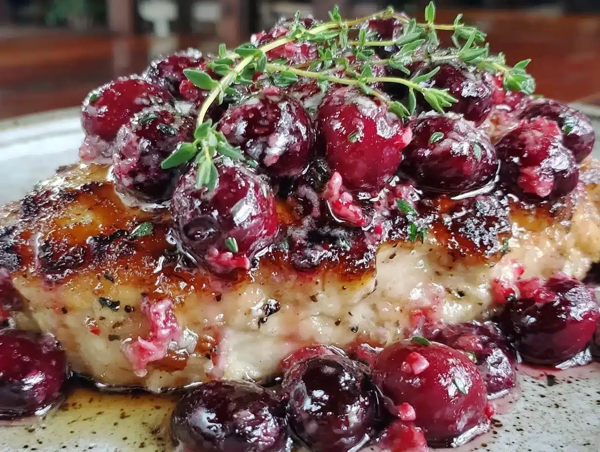 Blueberry Thyme Chicken Recipe Easy Juicy Flavor Main Dish 4 blueberry thyme chicken preparation steps