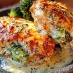 broccoli cheese stuffed chicken breast - featured image