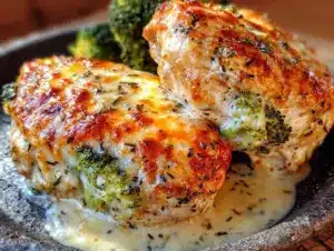 Home 6 broccoli cheese stuffed chicken breast - featured image
