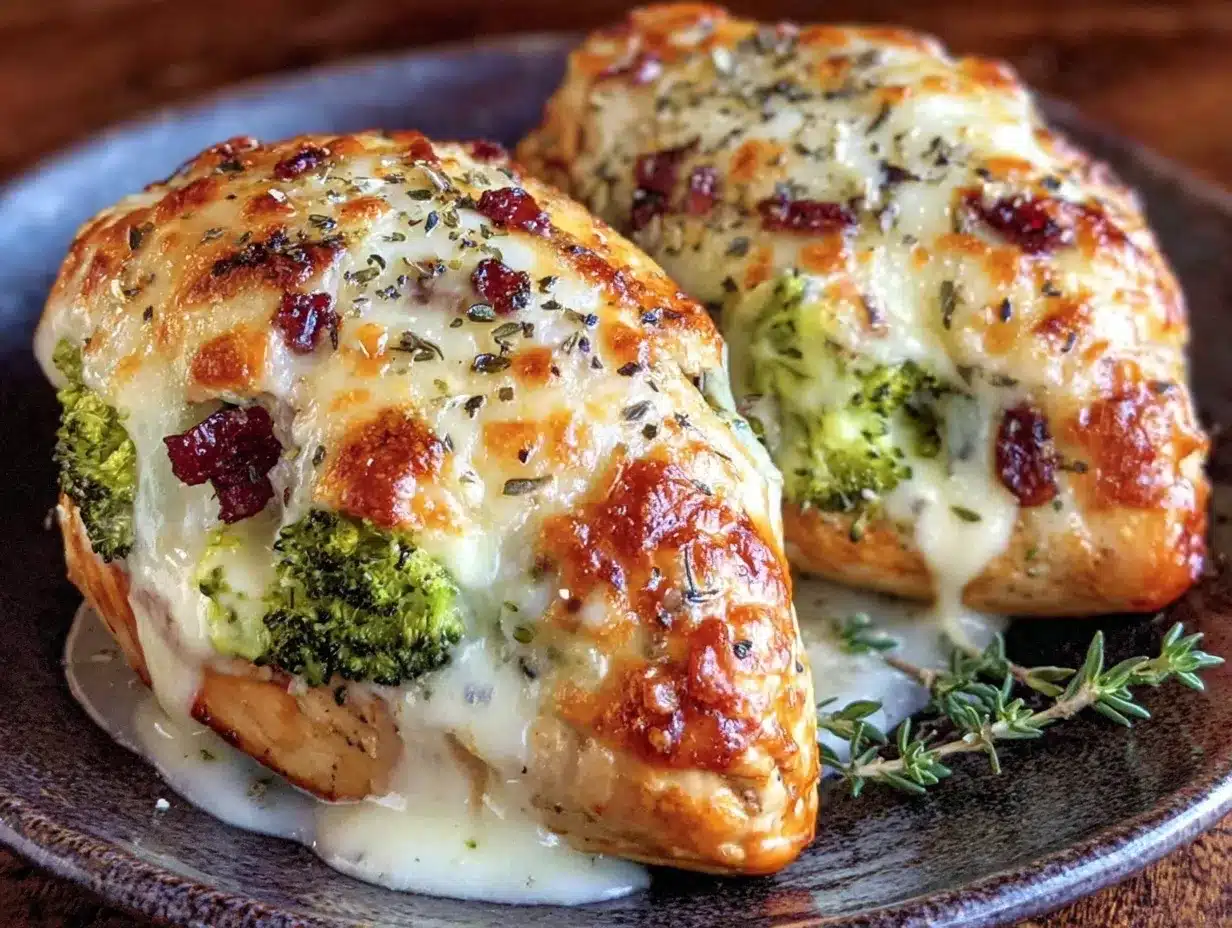 Broccoli Cheese Stuffed Chicken Breast Recipe Easy Juicy Dinner in 30 Minutes 4 broccoli cheese stuffed chicken breast preparation steps
