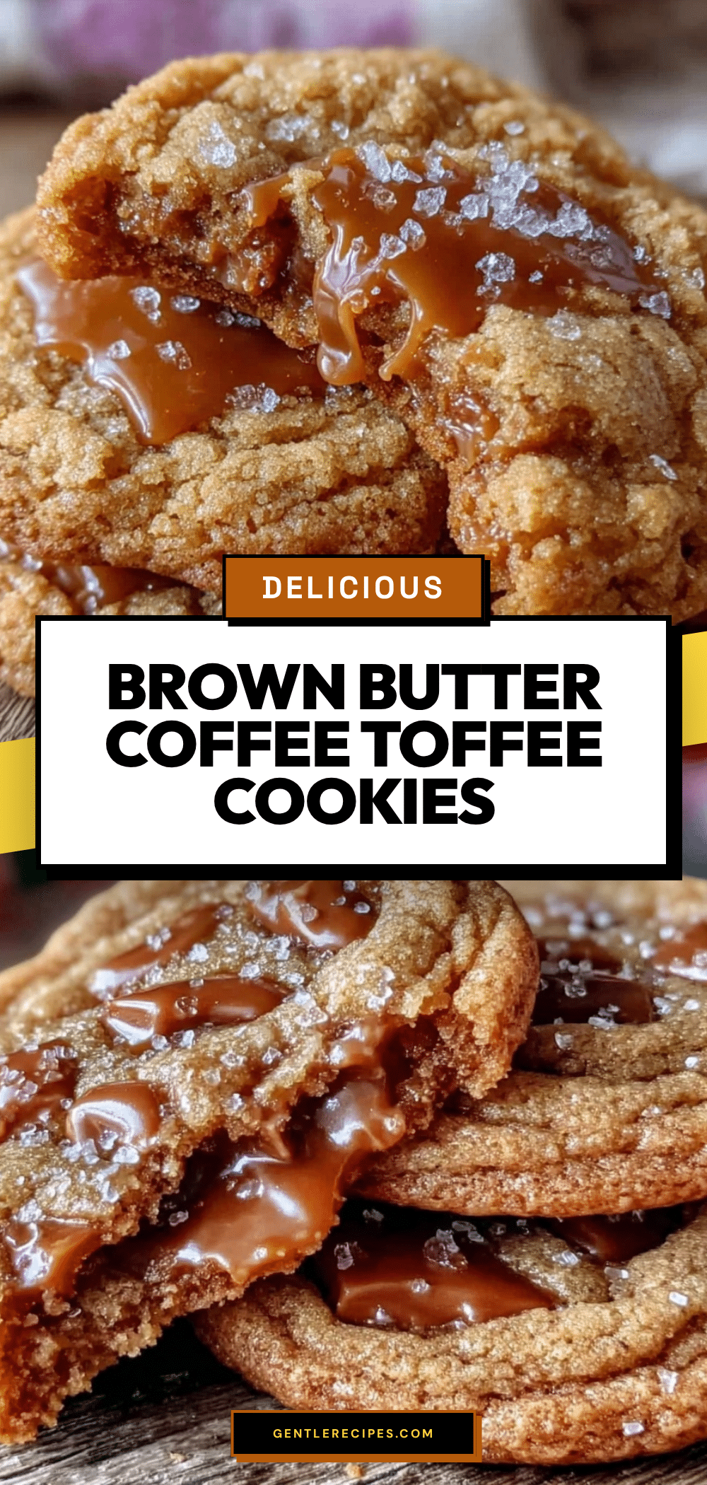 Brown Butter Coffee Toffee Cookies Recipe with Tender Gooey Centers Easy and Perfect 5 brown butter coffee toffee cookies recipe