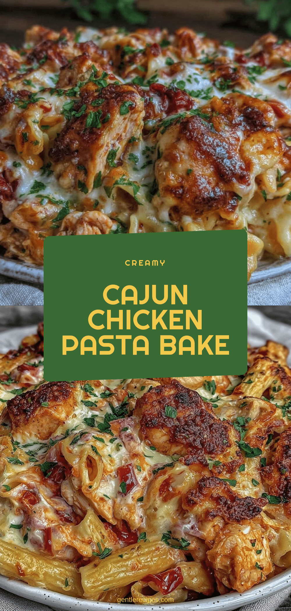 Cajun Cream Cheese Chicken Pasta Bake Easy Quick Weeknight Dinner 5 Cajun Cream Cheese Chicken Pasta Bake recipe