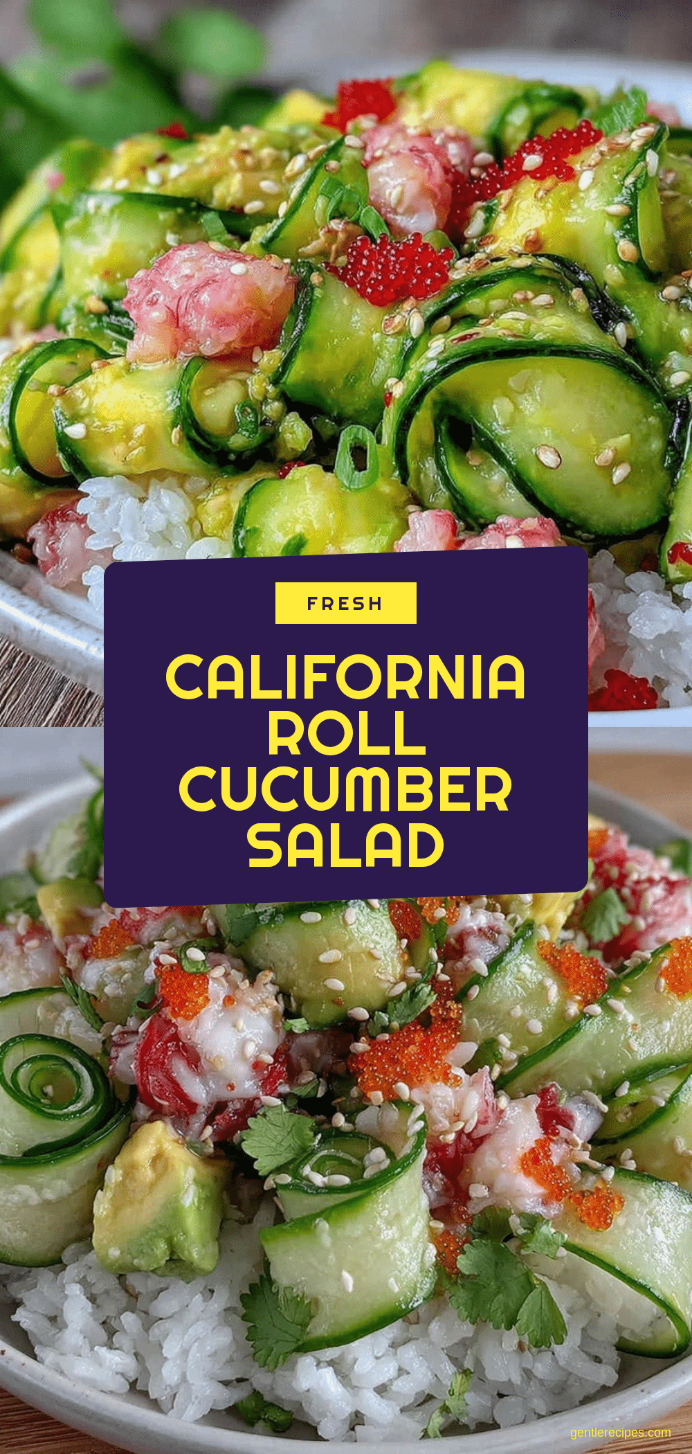 California Roll Cucumber Salad Recipe Easy Fresh and Crunchy in 15 Minutes 5 California Roll Cucumber Salad recipe