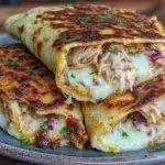 cheesy garlic chicken wraps - featured image