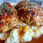 chicken and garlic gravy with mashed potatoes - featured image