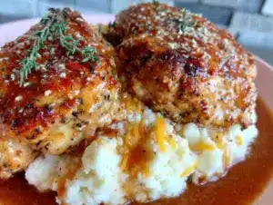 Home 4 chicken and garlic gravy with mashed potatoes - featured image