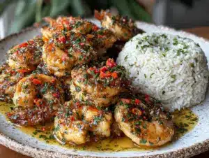 Home 5 Chicken Scampi with Garlic Parmesan Rice - featured image