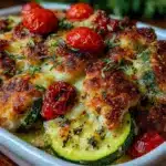 chicken zucchini bake - featured image
