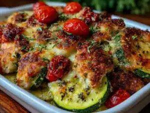 Home 5 chicken zucchini bake - featured image