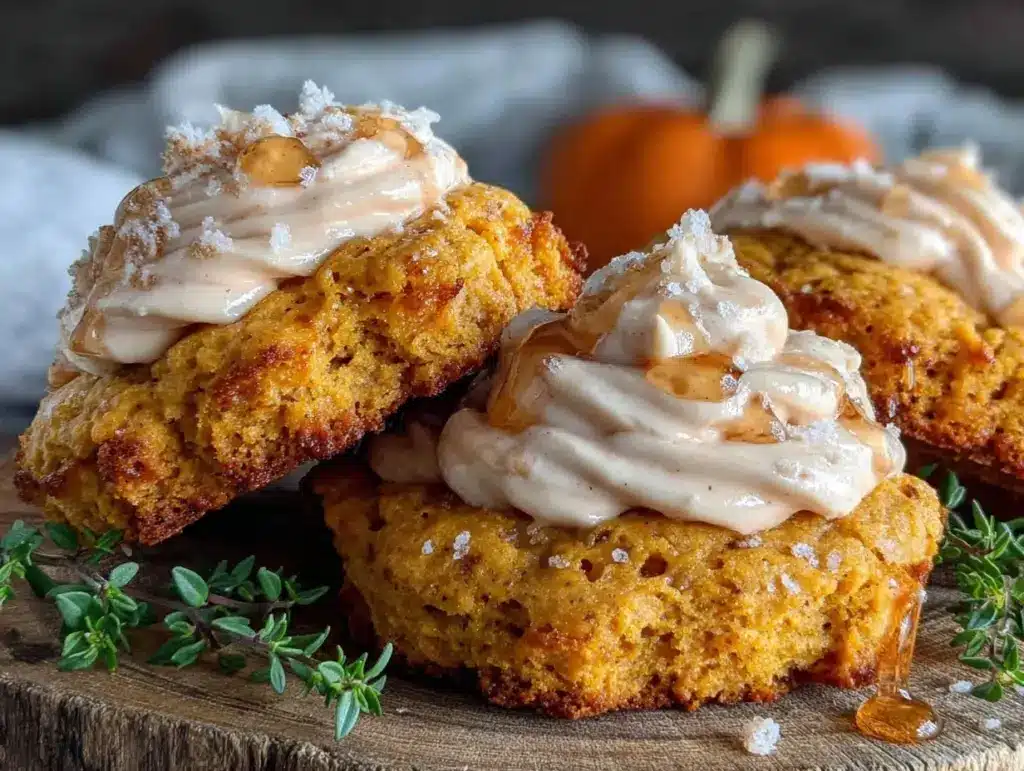 cornbread cookies with honey butter frosting - featured image