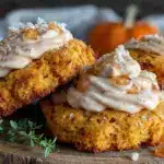 cornbread cookies with honey butter frosting - featured image