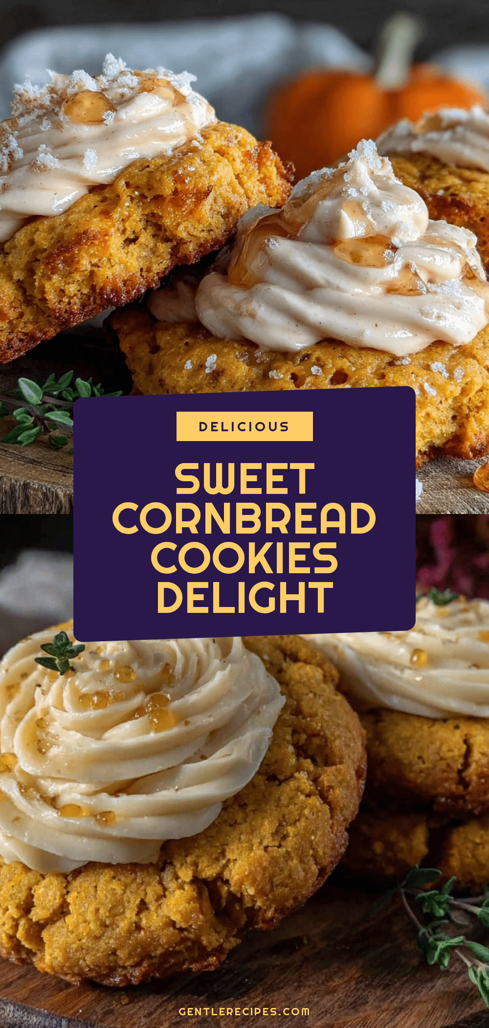 Cornbread Cookies with Honey Butter Frosting Easy Homemade Sweet Treat Recipe 5 cornbread cookies with honey butter frosting recipe