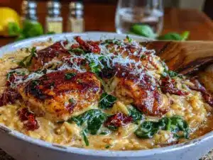 Home 7 creamy garlic chicken orzo - featured image