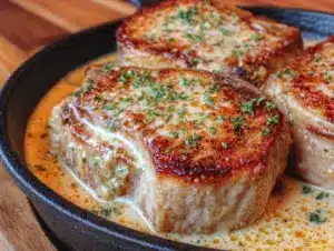 Home 4 creamy garlic pork chops - featured image