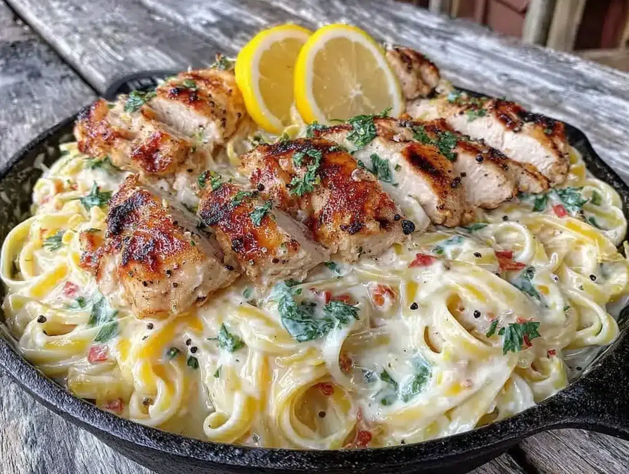 Creamy Lemon Chicken Pasta Recipe Easy and Perfect in 30 Minutes 4 creamy lemon chicken pasta preparation steps