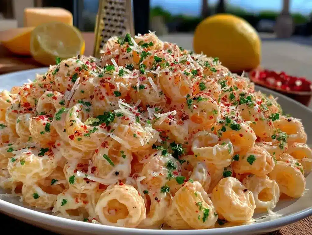 Home 2 creamy lemon Parmesan pasta salad - featured image