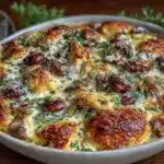 creamy low carb chicken casserole - featured image