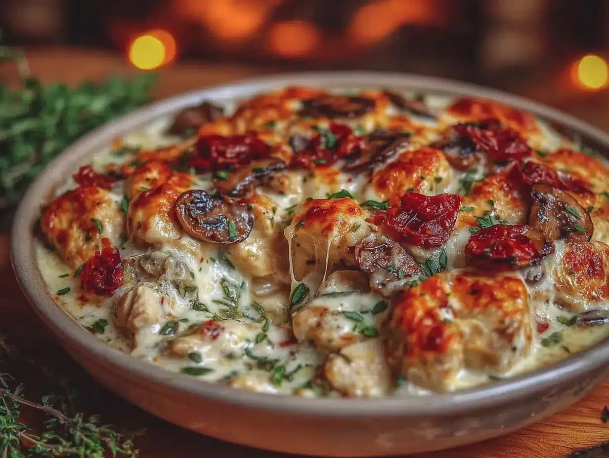 Creamy Low Carb Chicken Casserole Easy Keto Dinner Recipe 4 creamy low carb chicken casserole preparation steps