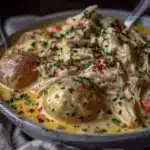 creamy ranch chicken crock pot recipe - featured image