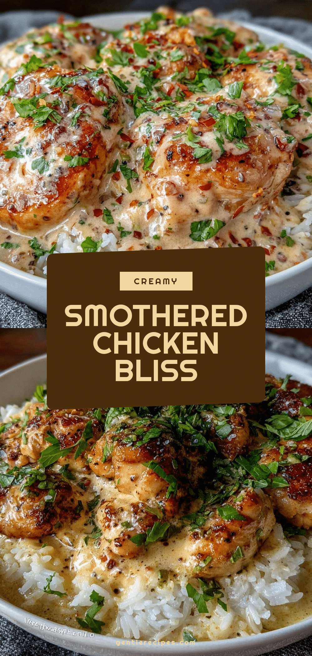 Creamy Smothered Chicken and Rice Recipe Easy Comfort Dinner Idea 5 creamy smothered chicken and rice recipe