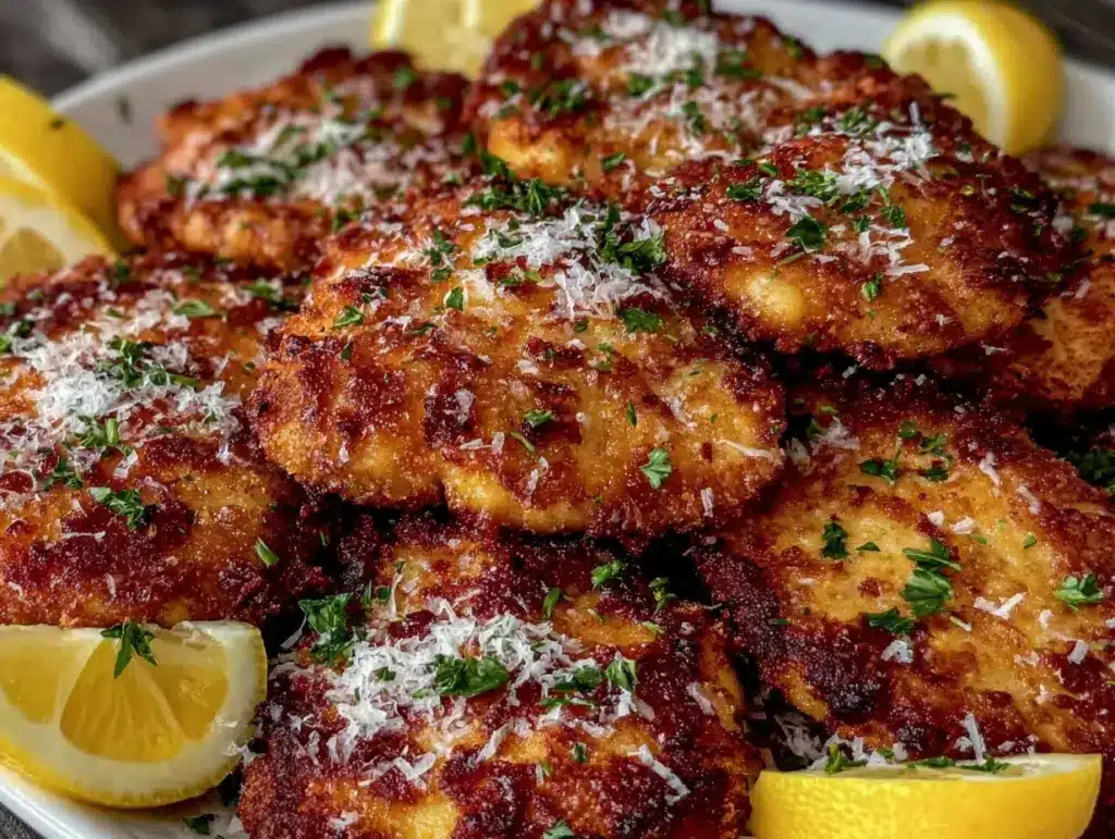 crispy lemon chicken romano - featured image