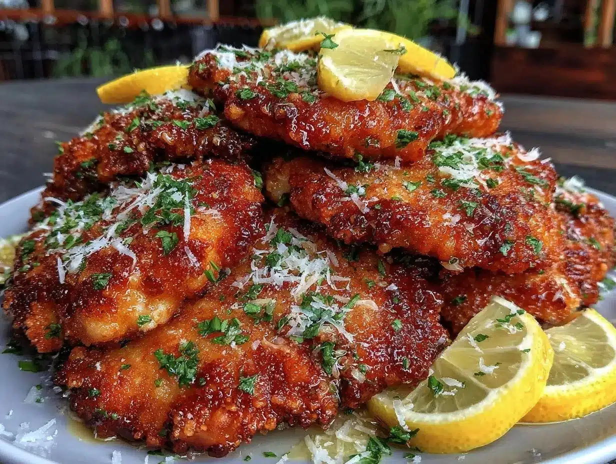 Crispy Lemon Chicken Romano Recipe Easy Zesty Dinner Idea 4 crispy lemon chicken romano preparation steps