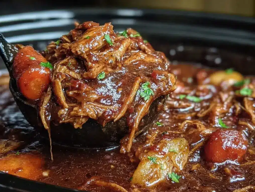 Home 2 crockpot chicken thigh pot roast - featured image