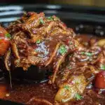 crockpot chicken thigh pot roast - featured image