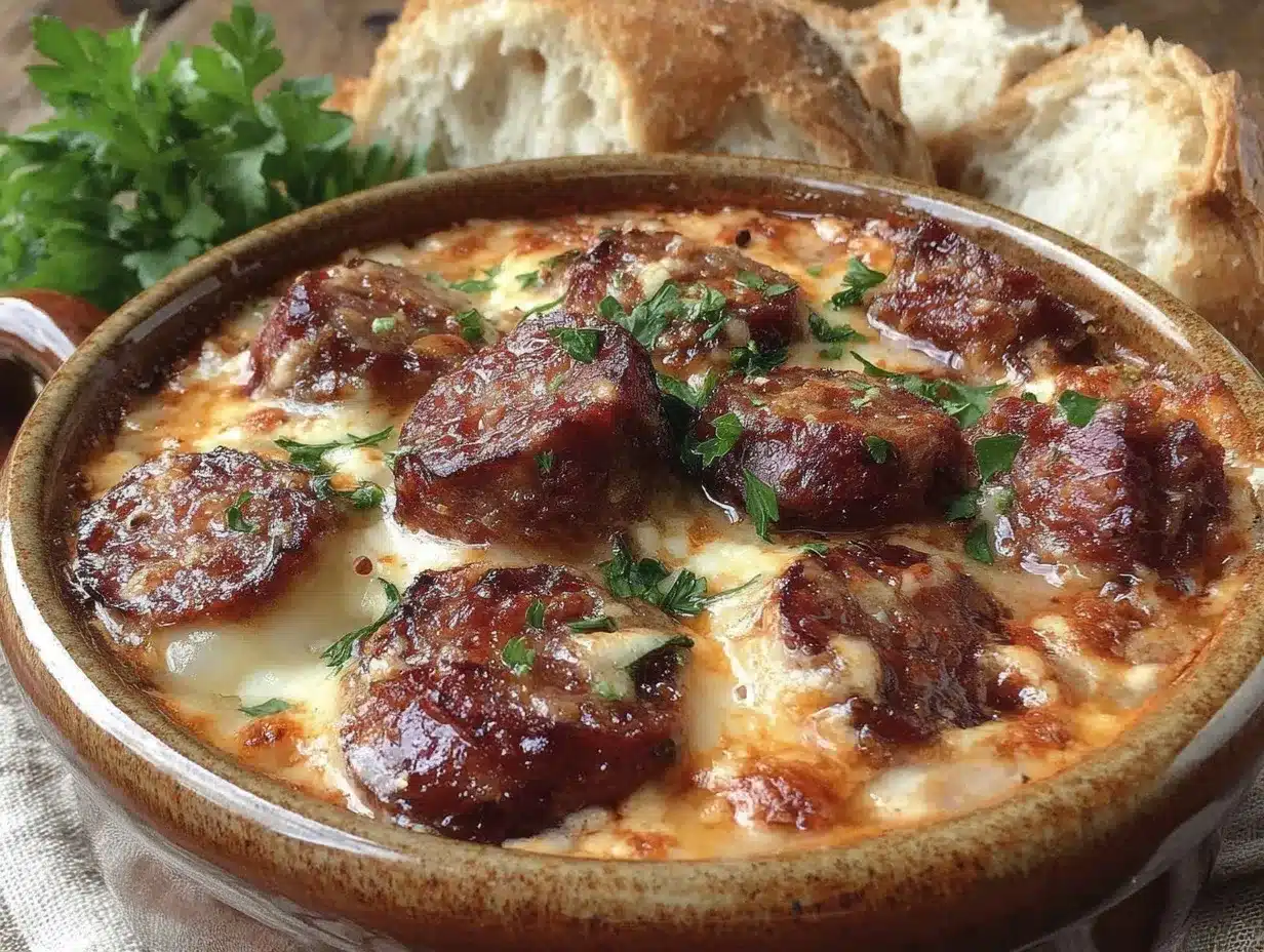 Crockpot Potato Soup with Sausage Recipe Easy Hearty Dinner Idea 4 crockpot potato soup with sausage preparation steps