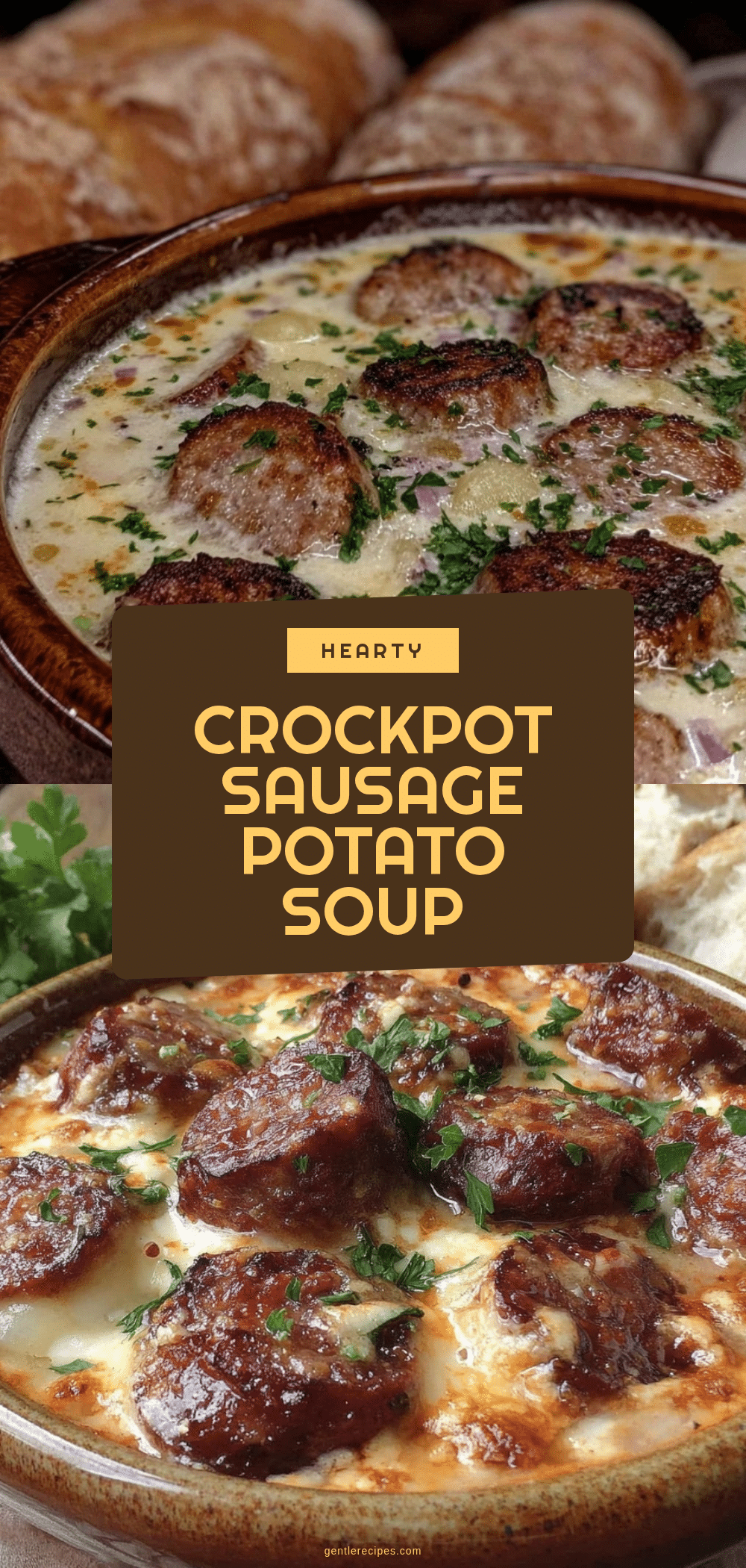 Crockpot Potato Soup with Sausage Recipe Easy Hearty Dinner Idea 5 crockpot potato soup with sausage recipe