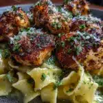 easy chicken with buttered noodles - featured image
