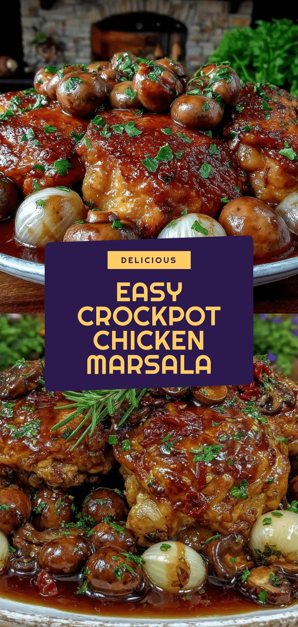 Easy Crockpot Chicken Marsala Recipe with Tender Mushrooms and Sauce 5 easy crockpot chicken marsala recipe