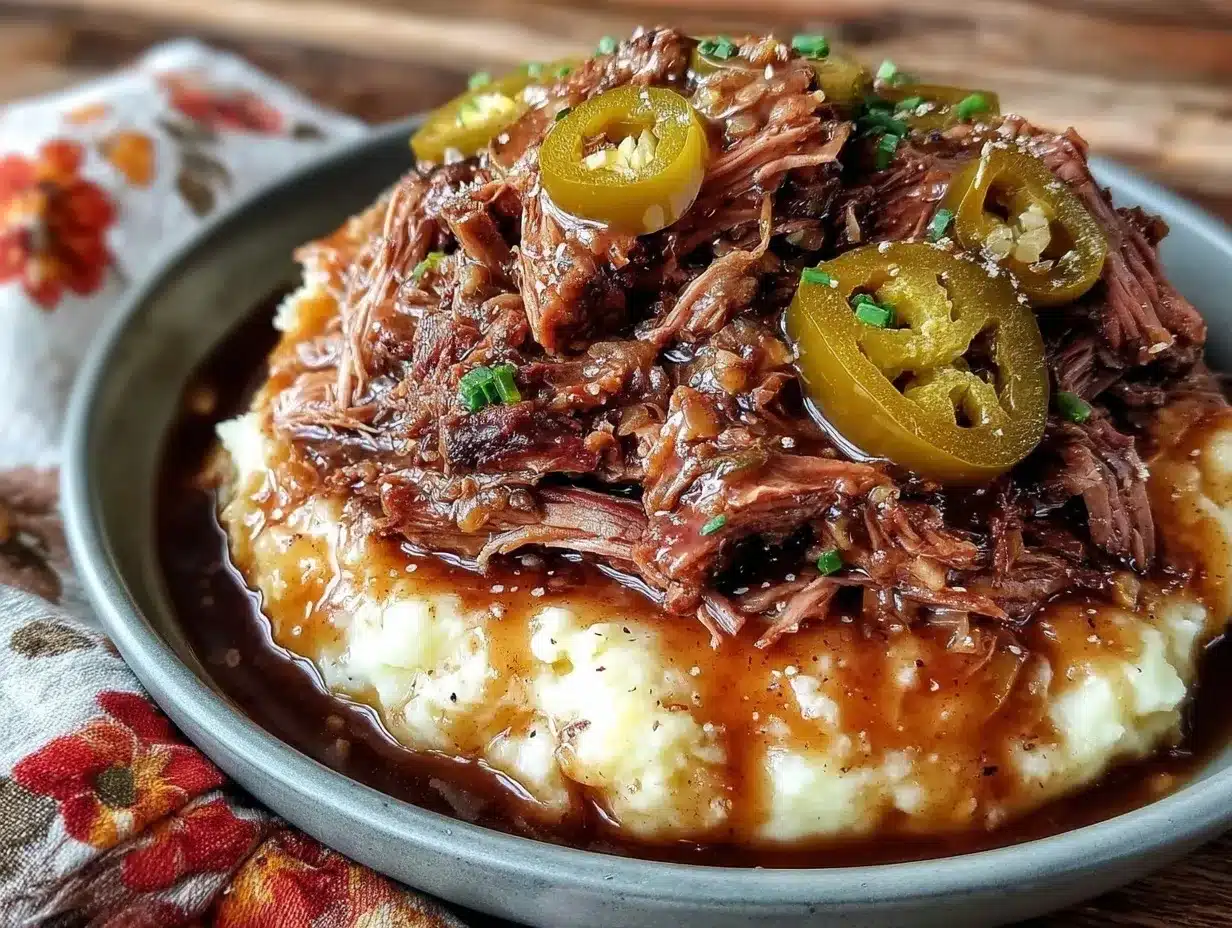 Easy Crockpot Mississippi Pot Roast Recipe Tender Juicy in 8 Hours 4 easy crockpot mississippi pot roast preparation steps