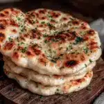 easy garlic flatbreads - featured image